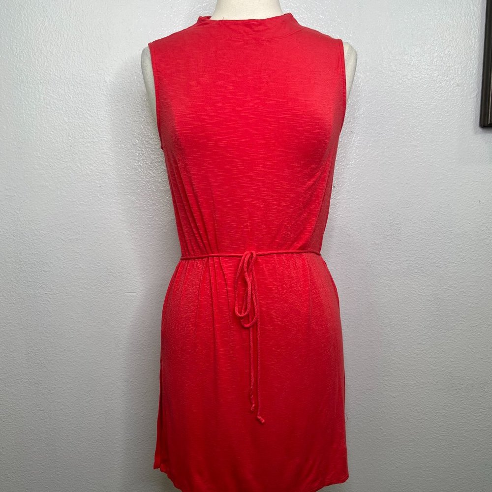 Dolan Left Coast Anthropologie Fina Tie Tunic Top Sleeveless Red Size Medium